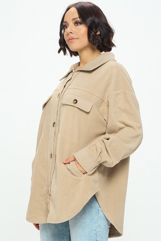 Oversize Fleece Shacket