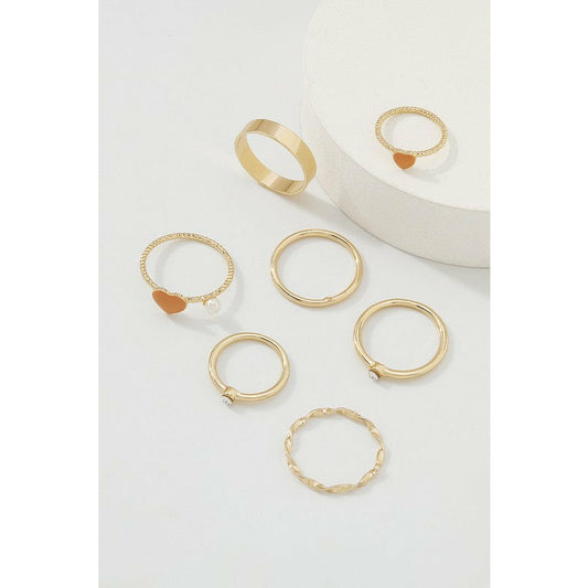 Harper Heart Rings Set