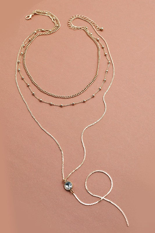 Diamond Double Layer Necklace