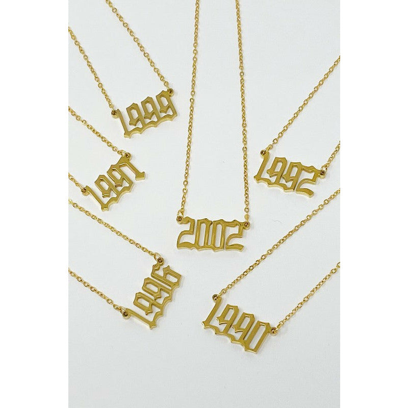 Birth Year Necklace