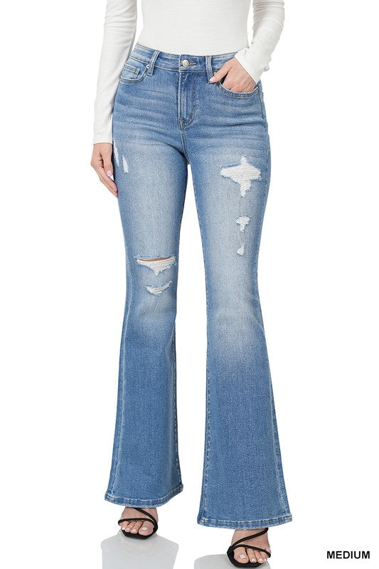 High-Rise Straight Leg Denim Jean