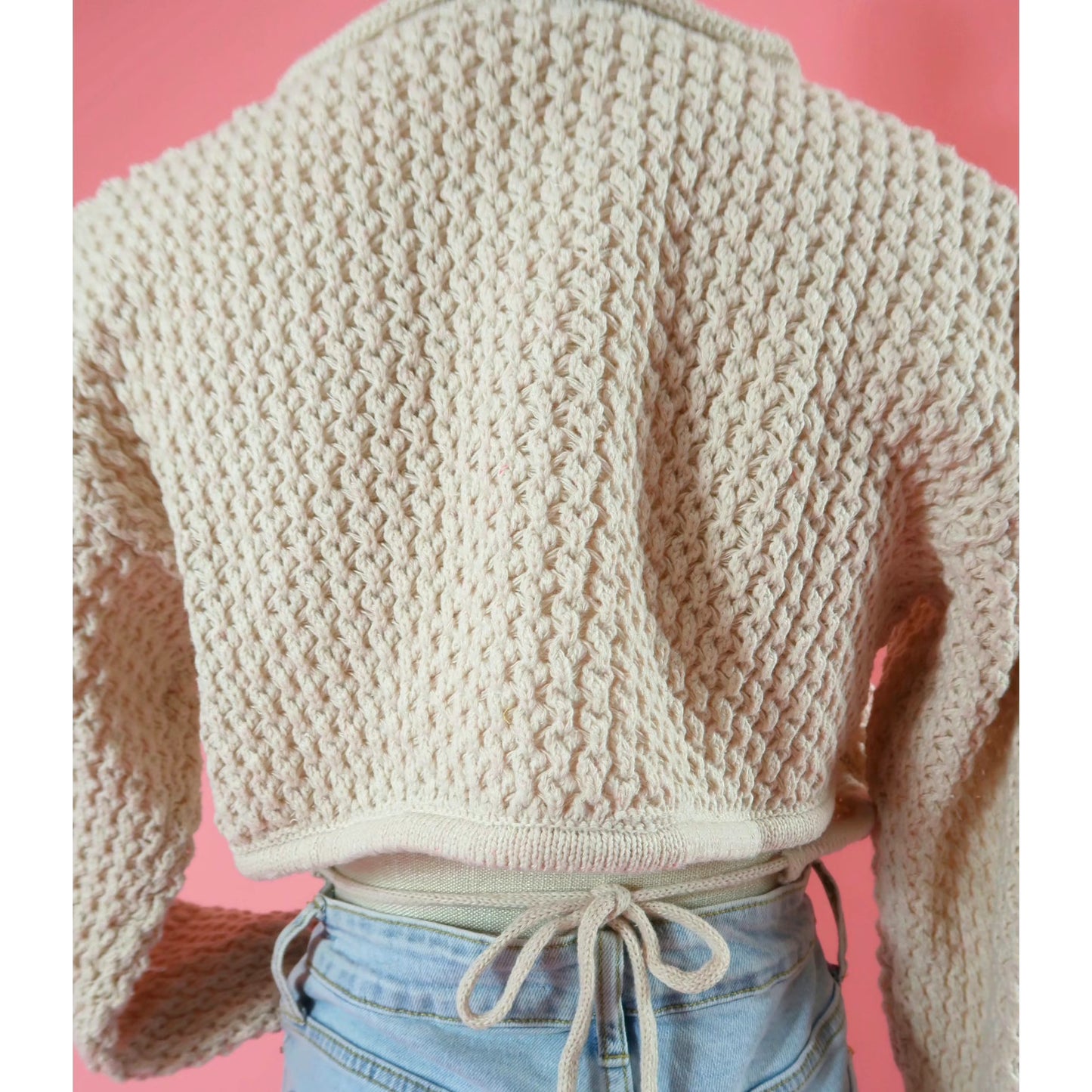 Open back sweater