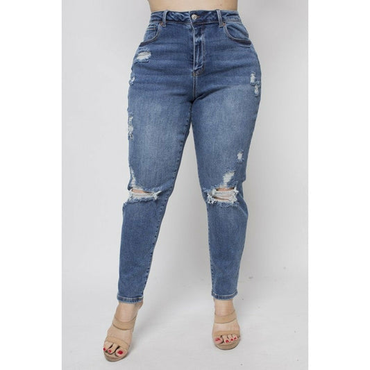 Curvy High Waisted Mom Jeans