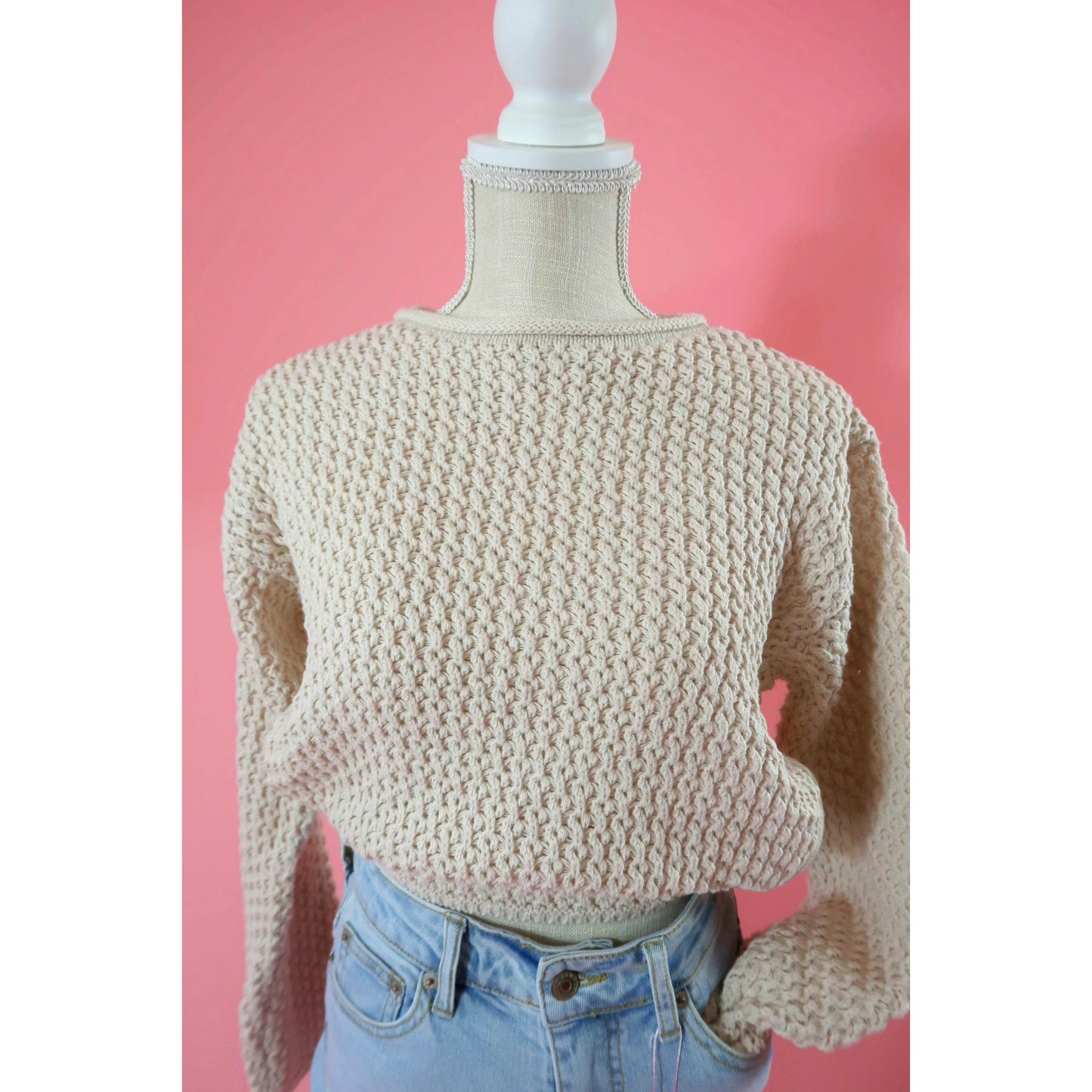 Open back sweater